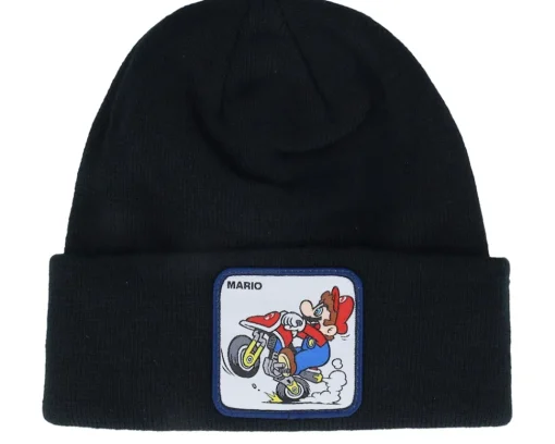 Cuff Beanies-Capslab Looney Tunes Coyote Cuff - Grey