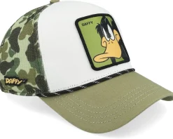 Trucker-Capslab Looney Tunes Daffy Duck Camouflage/White/Green A-Frame trucker -