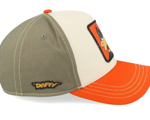 Trucker-Capslab Looney Tunes Daffy Duck Grey//Red A-Frame Trucker - Beige