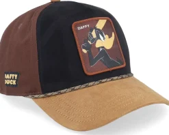 Trucker-Capslab Looney Tunes Daffy Duck Premium Brown/Black A-Frame Trucker -