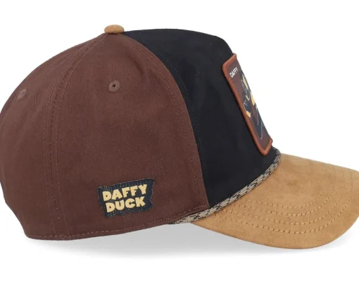 Trucker-Capslab Looney Tunes Daffy Duck Premium Brown/Black A-Frame Trucker -