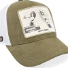 Trucker-Capslab Looney Tunes Daffy Duck White/Dark Green Premium A-Frame Trucker -
