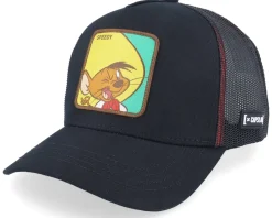 Trucker-Capslab Looney Tunes Speedy Gon Black Trucker -