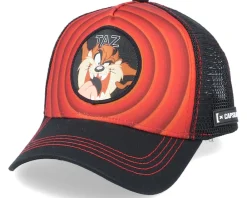 Trucker-Capslab Looney Tunes Tasmanian Devil Taz Red/Black Trucker -