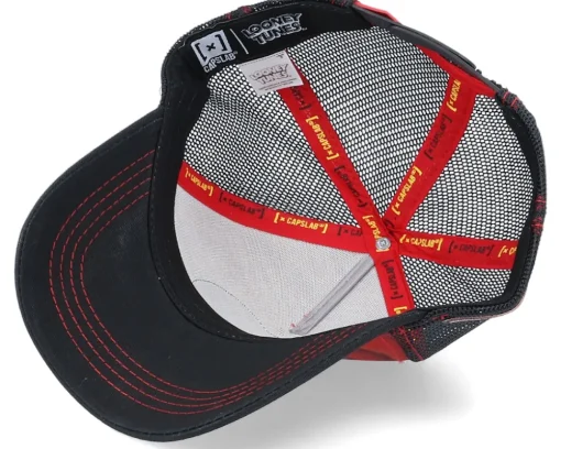 Trucker-Capslab Looney Tunes Tasmanian Devil Taz Red/Black Trucker -