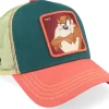 Trucker-Capslab Looney Tunes Taz Beige/Blue/Pink A-Frame Trucker -