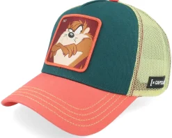 Trucker-Capslab Looney Tunes Taz Beige/Blue/Pink A-Frame Trucker -