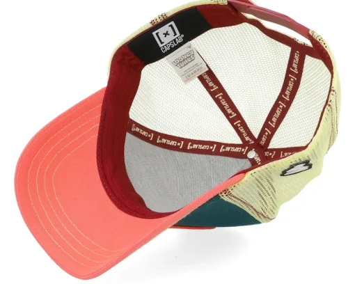 Trucker-Capslab Looney Tunes Taz Beige/Blue/Pink A-Frame Trucker -