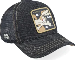 Trucker-Capslab Looney Tunes Wile E Coyote Black Trucker -
