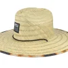 Best Picture Lopra Hat Tiki Print Straw Hat -