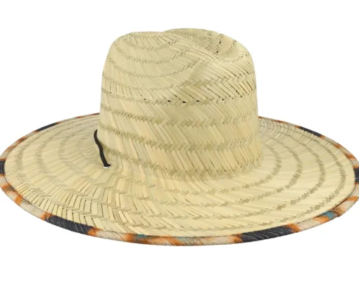 Best Picture Lopra Hat Tiki Print Straw Hat -