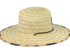 Best Picture Lopra Hat Tiki Print Straw Hat -