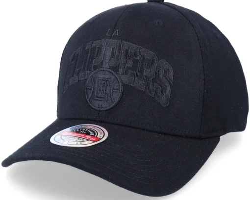 Adjustable-Mitchell & Ness Los Angeles Clippers Black Out Arch Black Adjustable -