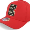 Adjustable-Mitchell & Ness Los Angeles Clippers Golden Black Stretch Red Adjustable -