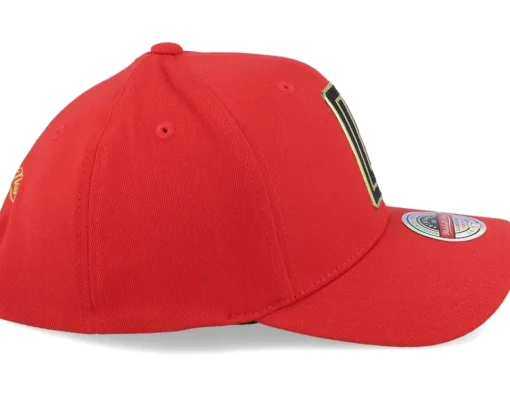Adjustable-Mitchell & Ness Los Angeles Clippers Golden Black Stretch Red Adjustable -