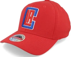 Adjustable-Mitchell & Ness Los Angeles Clippers Team Ground Stretch Red Adjustable -