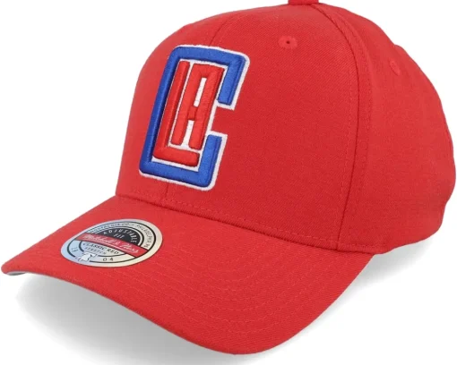 Adjustable-Mitchell & Ness Los Angeles Clippers Team Ground Stretch Red Adjustable -