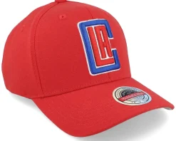 Adjustable-Mitchell & Ness Los Angeles Clippers Team Ground Stretch Red Adjustable -