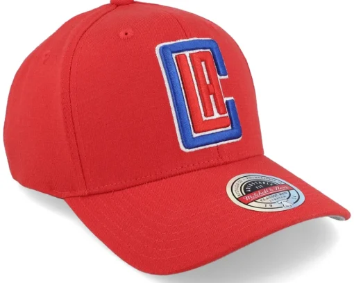 Adjustable-Mitchell & Ness Los Angeles Clippers Team Ground Stretch Red Adjustable -