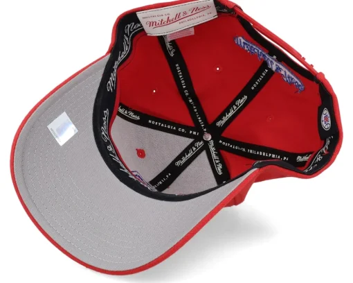 Adjustable-Mitchell & Ness Los Angeles Clippers Team Ground Stretch Red Adjustable -