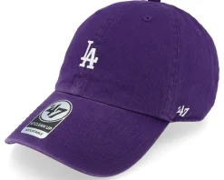 Dad Cap-47 Brand Los Angeles Dodgers Base Runner Clean Up Dad Cap - Purple