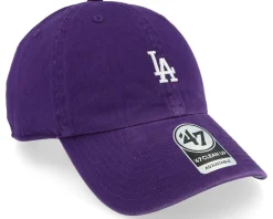 Dad Cap-47 Brand Los Angeles Dodgers Base Runner Clean Up Dad Cap - Purple