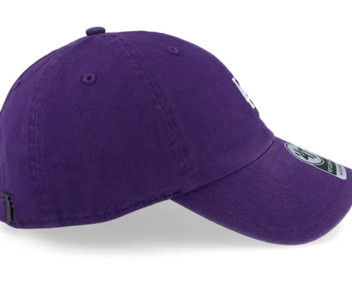 Dad Cap-47 Brand Los Angeles Dodgers Base Runner Clean Up Dad Cap - Purple