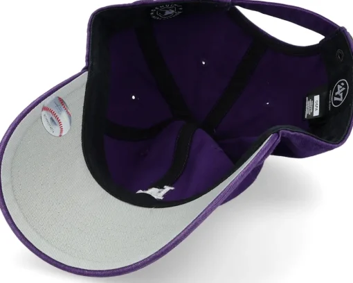 Dad Cap-47 Brand Los Angeles Dodgers Base Runner Clean Up Dad Cap - Purple