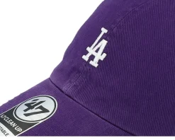 Dad Cap-47 Brand Los Angeles Dodgers Base Runner Clean Up Dad Cap - Purple