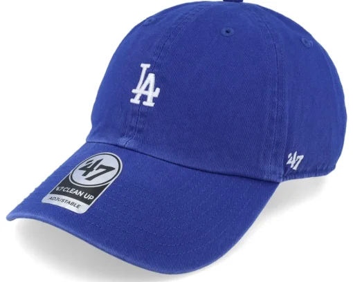 Dad Cap-47 Brand Los Angeles Dodgers Base Runner Clean Up Dad Cap - Purple