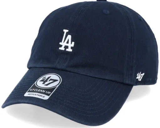 Dad Cap-47 Brand Los Angeles Dodgers Base Runner Clean Up Dad Cap - Purple