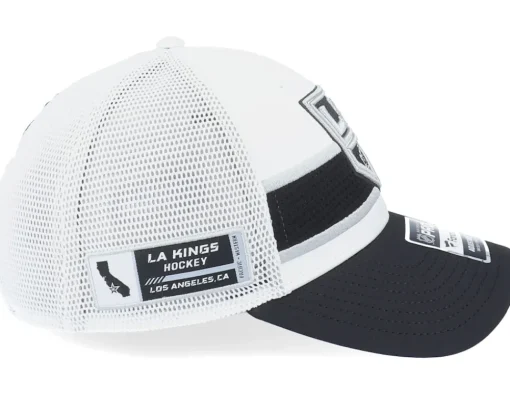 Trucker-Fanatics Los Angeles Kings Authentic Pro Draft White/Black Trucker -