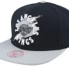 Sale Mitchell & Ness Los Angeles Kings Circle Splash Vintage Black Snapback -
