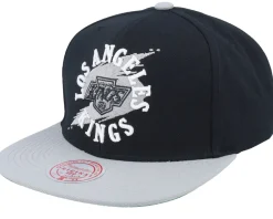Sale Mitchell & Ness Los Angeles Kings Circle Splash Vintage Black Snapback -