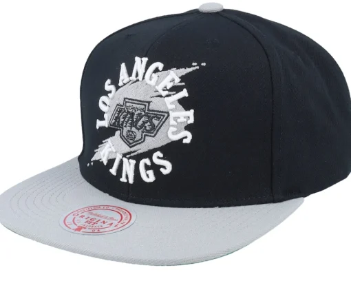Sale Mitchell & Ness Los Angeles Kings Circle Splash Vintage Black Snapback -