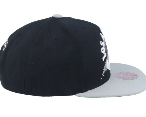 Sale Mitchell & Ness Los Angeles Kings Circle Splash Vintage Black Snapback -