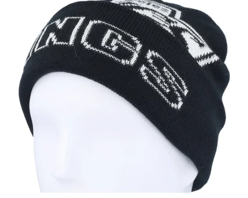 Cuff Beanies-Mitchell & Ness Los Angeles Kings K.o. Knit Vintage Black Cuff -