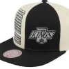 Outlet Mitchell & Ness Los Angeles Kings Pop Panel Off White/Black Snapback - Beige, Black
