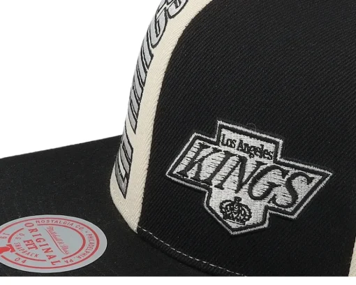 Outlet Mitchell & Ness Los Angeles Kings Pop Panel Off White/Black Snapback - Beige, Black