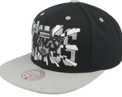 Sale Mitchell & Ness Los Angeles Kings Shattered Vintage /Grey Snapback - Black
