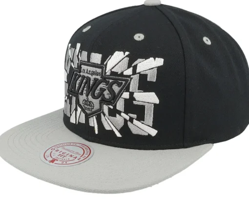 Sale Mitchell & Ness Los Angeles Kings Shattered Vintage /Grey Snapback - Black