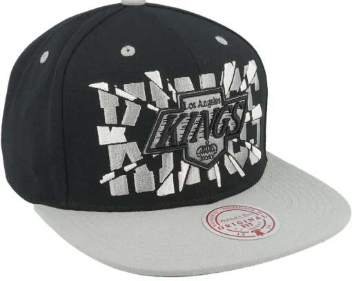Sale Mitchell & Ness Los Angeles Kings Shattered Vintage /Grey Snapback - Black