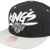 Outlet Mitchell & Ness Los Angeles Kings Transcript Black/Grey Snapback - Blue