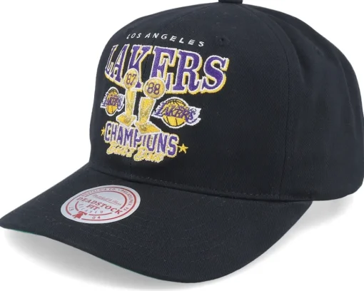Adjustable-Mitchell & Ness Los Angeles Lakers Champions Deadstock Black Adjustable -