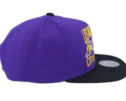 Snapback-Mitchell & Ness Los Angeles Lakers City Love Purple/Black Snapback -