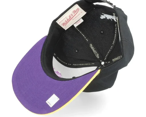 Snapback-Mitchell & Ness Los Angeles Lakers Core Basic /Gold Snapback - Black