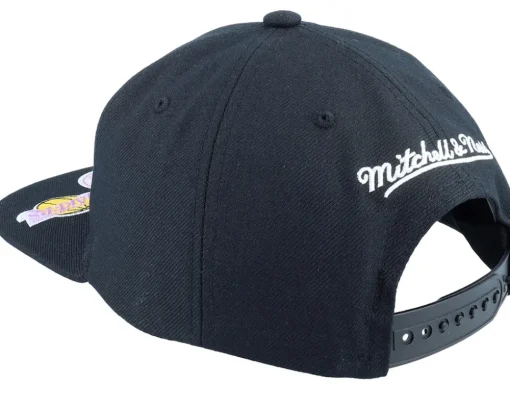 Snapback-Mitchell & Ness Los Angeles Lakers Dead Remix Deadstock Snapback - Black