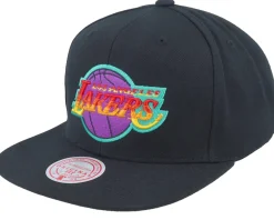 Best Mitchell & Ness Los Angeles Lakers High Grade Snapback - Black