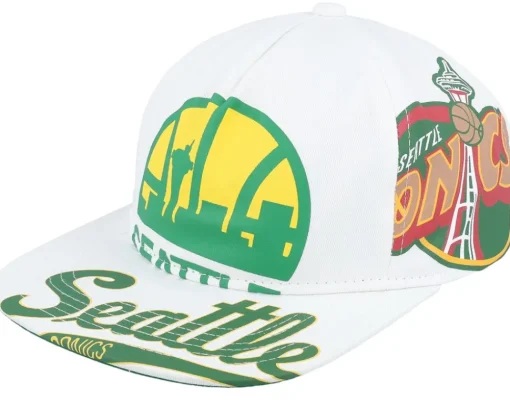 Best Mitchell & Ness Los Angeles Lakers In Your Face Deadstock Hwc Snapback - White