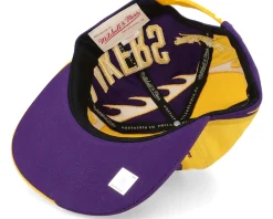 Snapback-Mitchell & Ness Los Angeles Lakers Spiral Deadstock Snapback - Yellow
